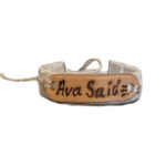 White "Ava Said" bracelet